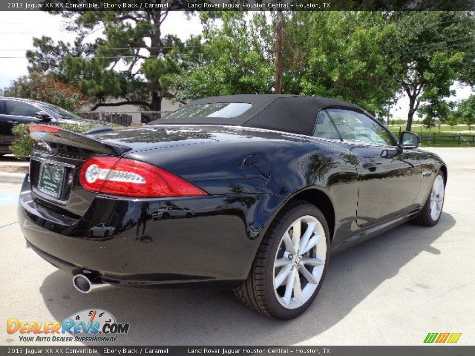 2013 Jaguar XK XK Convertible Ebony Black / Caramel Photo #10