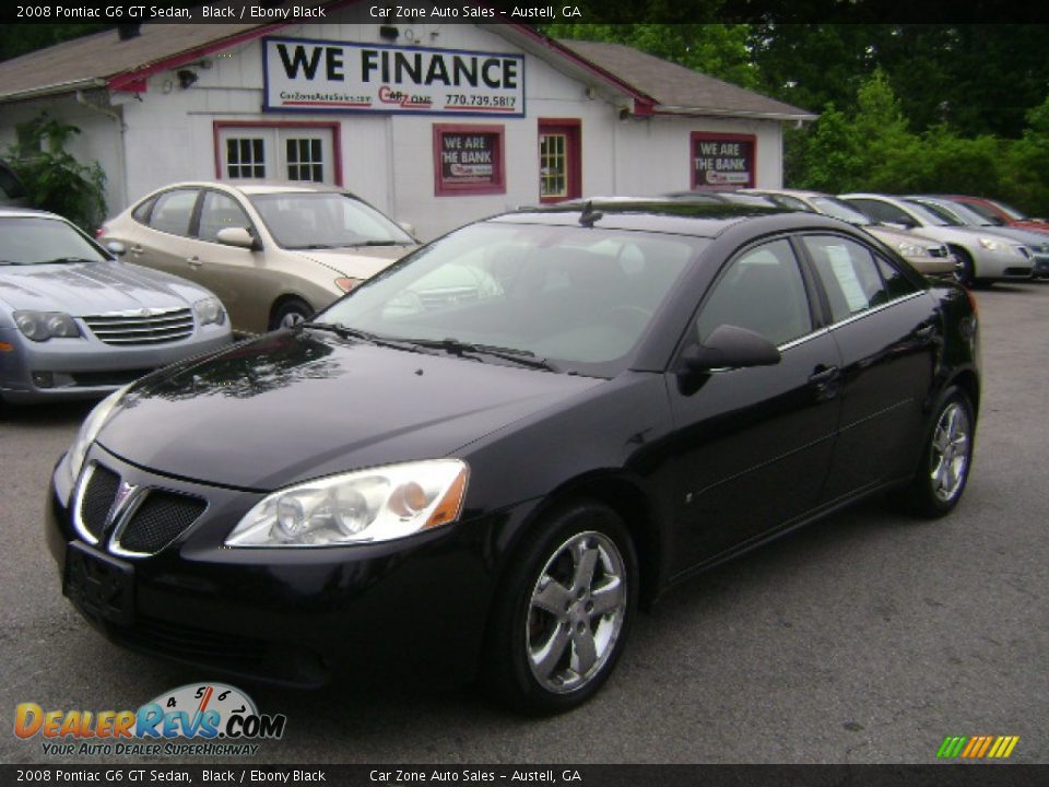 2008 Pontiac G6 GT Sedan Black / Ebony Black Photo #1