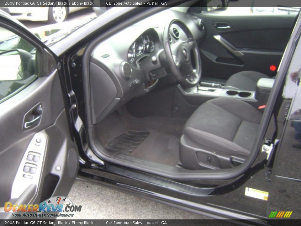 2008 Pontiac G6 GT Sedan Black / Ebony Black Photo #3