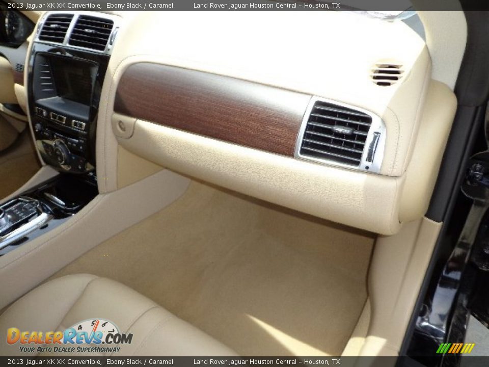 2013 Jaguar XK XK Convertible Ebony Black / Caramel Photo #16