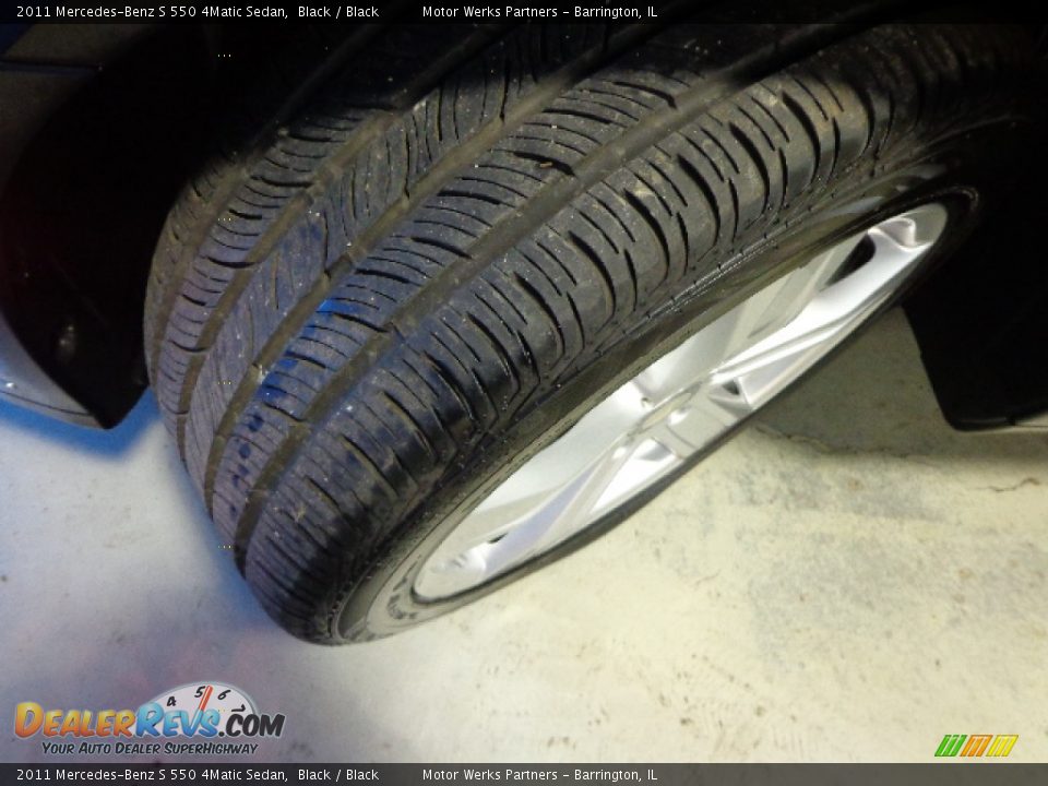 2011 Mercedes-Benz S 550 4Matic Sedan Black / Black Photo #10
