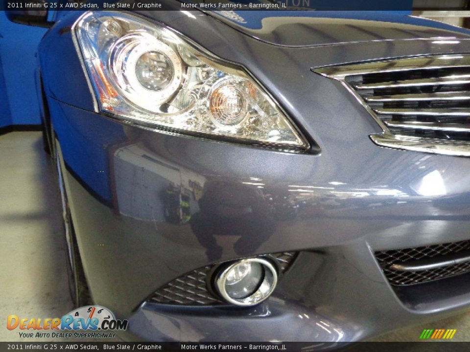 2011 Infiniti G 25 x AWD Sedan Blue Slate / Graphite Photo #4