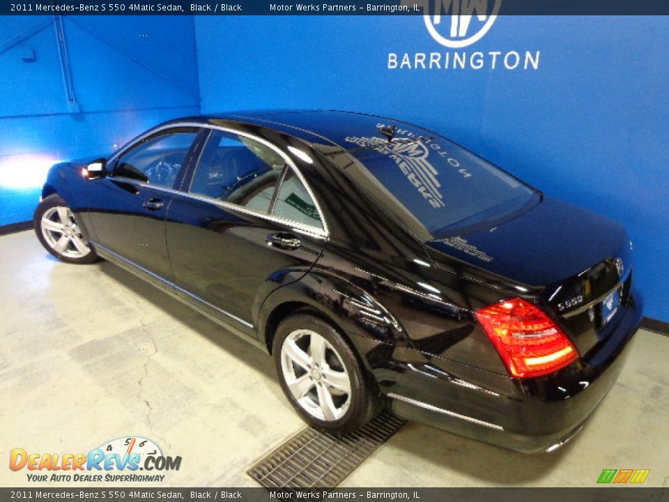 2011 Mercedes-Benz S 550 4Matic Sedan Black / Black Photo #12