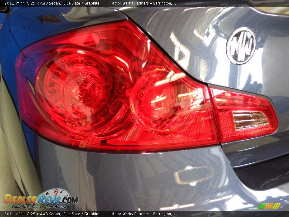 2011 Infiniti G 25 x AWD Sedan Blue Slate / Graphite Photo #9