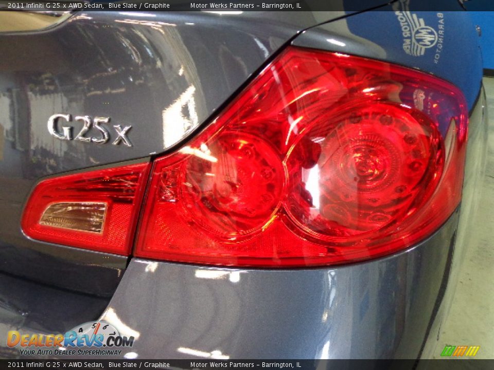 2011 Infiniti G 25 x AWD Sedan Blue Slate / Graphite Photo #10