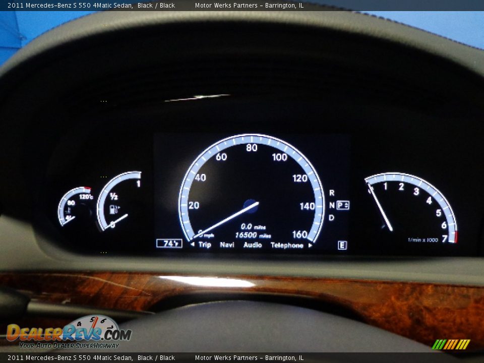 2011 Mercedes-Benz S 550 4Matic Sedan Black / Black Photo #21