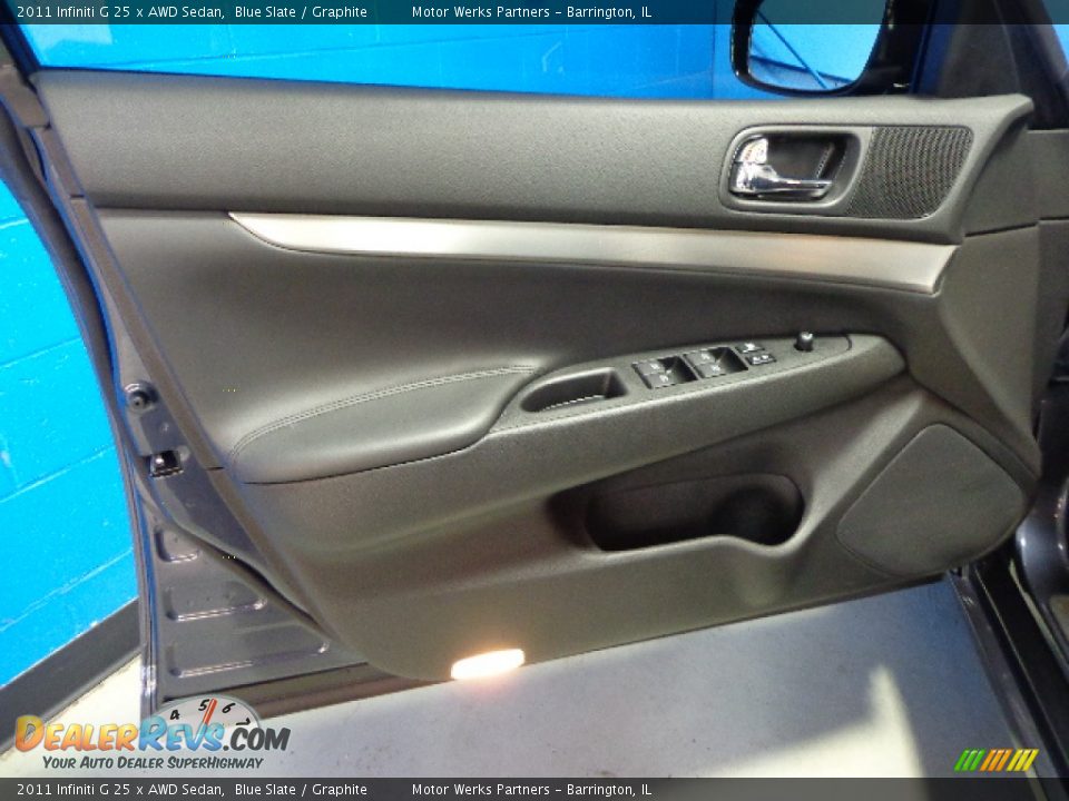 2011 Infiniti G 25 x AWD Sedan Blue Slate / Graphite Photo #19