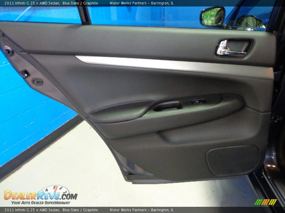 2011 Infiniti G 25 x AWD Sedan Blue Slate / Graphite Photo #21