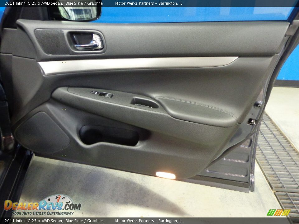 2011 Infiniti G 25 x AWD Sedan Blue Slate / Graphite Photo #22