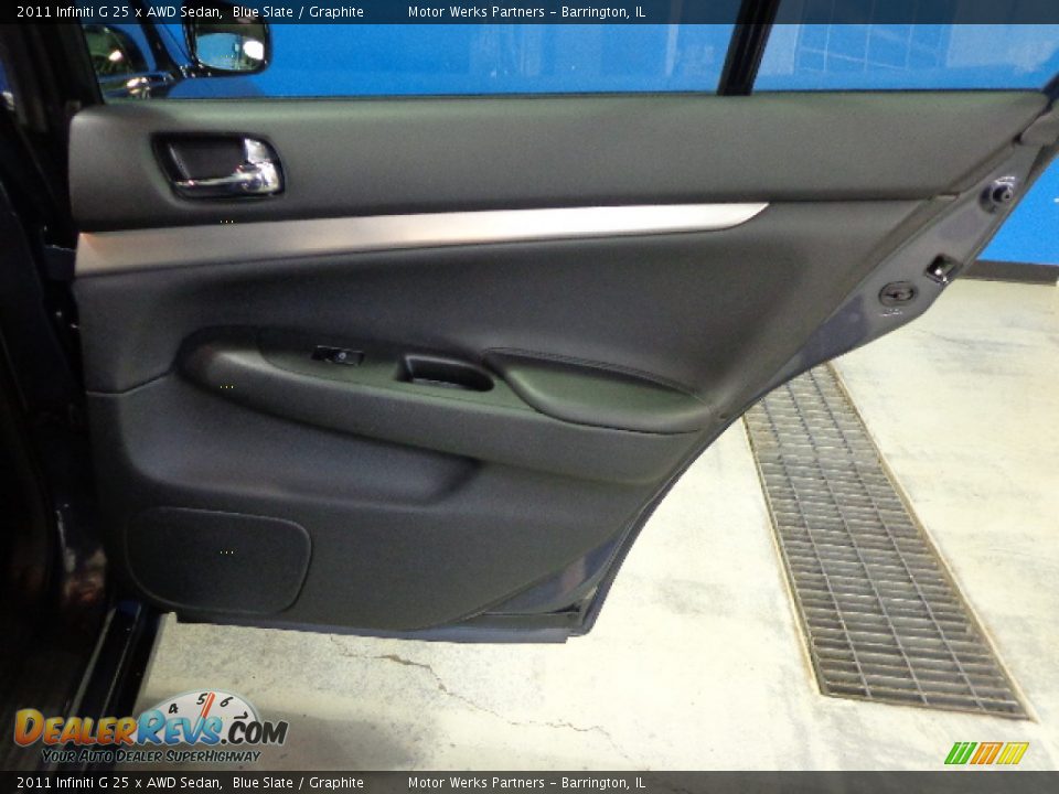 2011 Infiniti G 25 x AWD Sedan Blue Slate / Graphite Photo #23