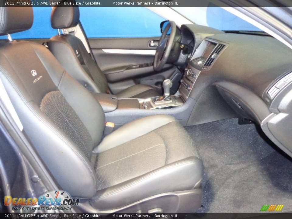2011 Infiniti G 25 x AWD Sedan Blue Slate / Graphite Photo #26