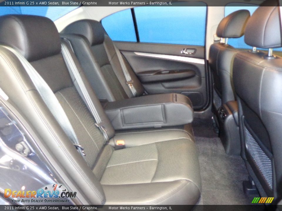 2011 Infiniti G 25 x AWD Sedan Blue Slate / Graphite Photo #27