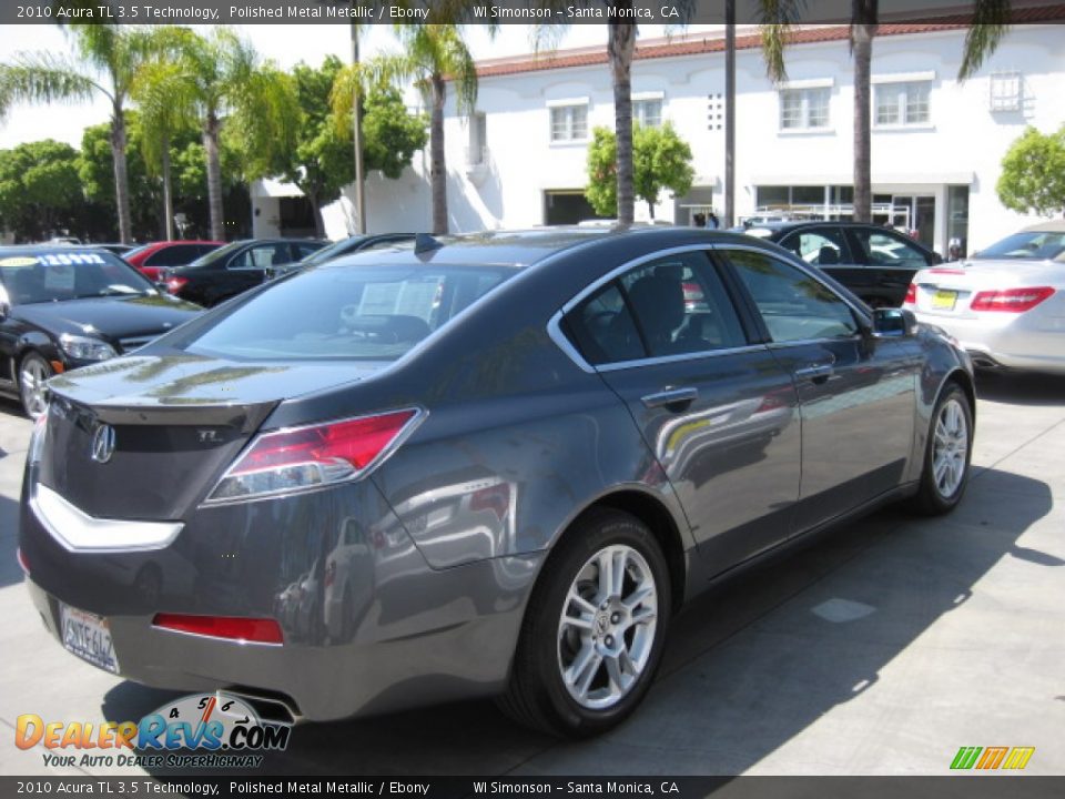 2010 Acura TL 3.5 Technology Polished Metal Metallic / Ebony Photo #2