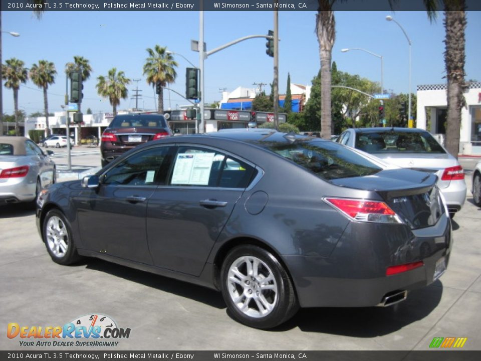 2010 Acura TL 3.5 Technology Polished Metal Metallic / Ebony Photo #4