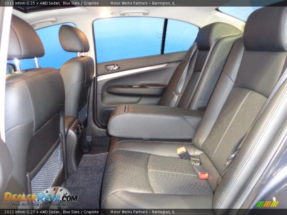 2011 Infiniti G 25 x AWD Sedan Blue Slate / Graphite Photo #33