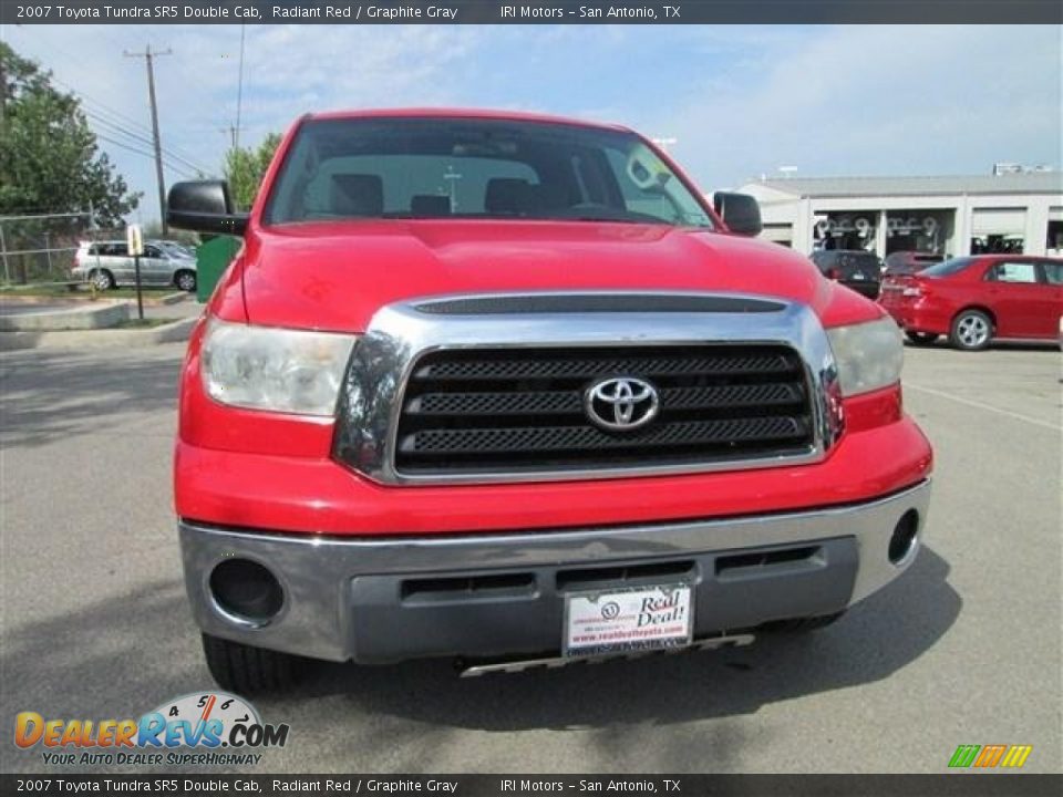 2007 Toyota Tundra SR5 Double Cab Radiant Red / Graphite Gray Photo #2