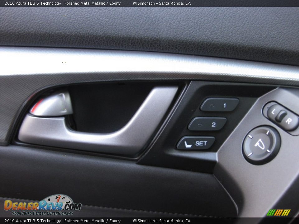 2010 Acura TL 3.5 Technology Polished Metal Metallic / Ebony Photo #7