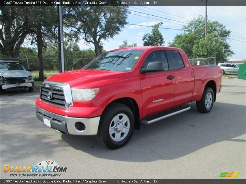 2007 Toyota Tundra SR5 Double Cab Radiant Red / Graphite Gray Photo #3