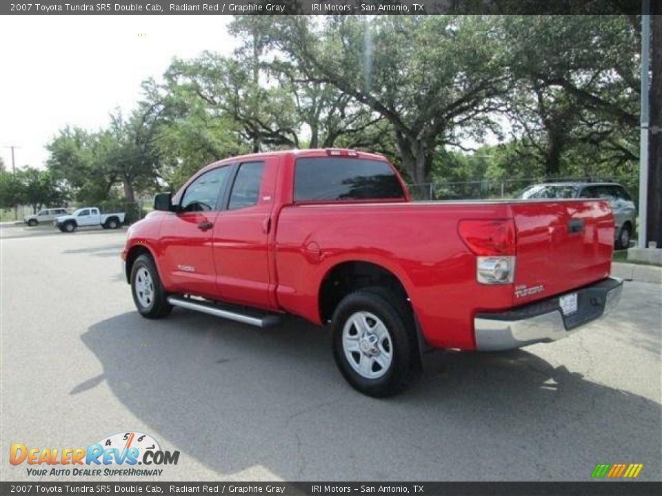 2007 Toyota Tundra SR5 Double Cab Radiant Red / Graphite Gray Photo #5