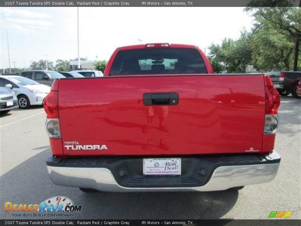 2007 Toyota Tundra SR5 Double Cab Radiant Red / Graphite Gray Photo #6