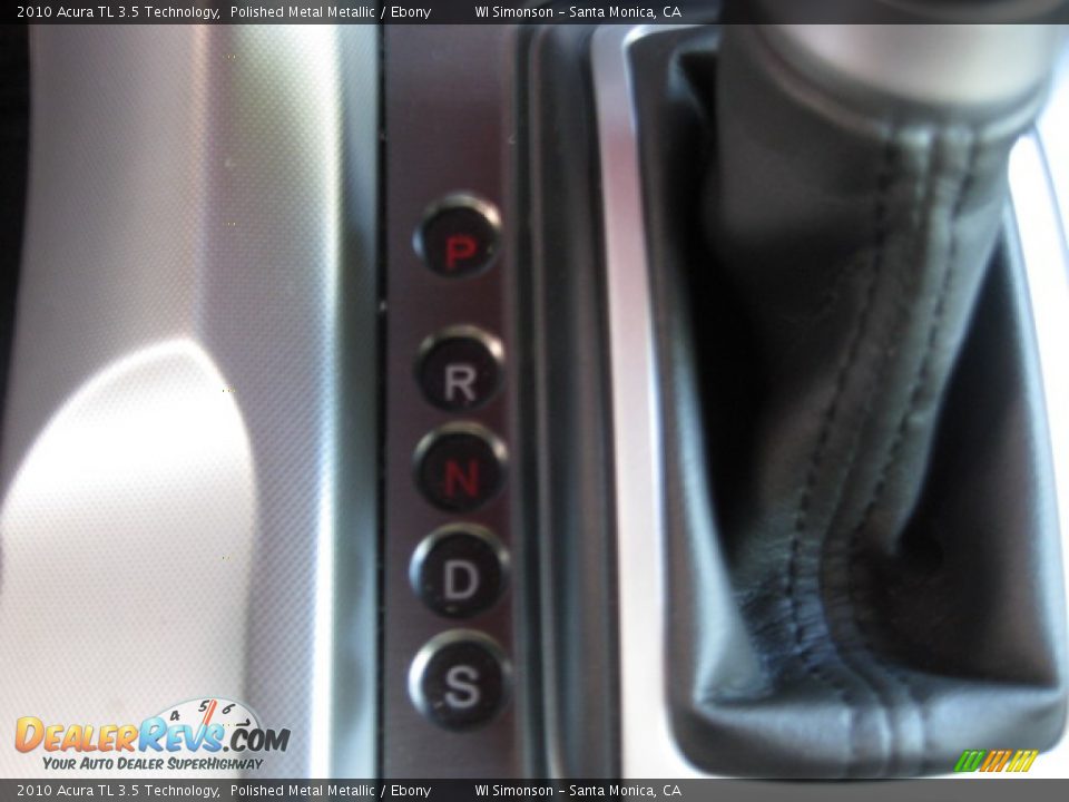 2010 Acura TL 3.5 Technology Polished Metal Metallic / Ebony Photo #11