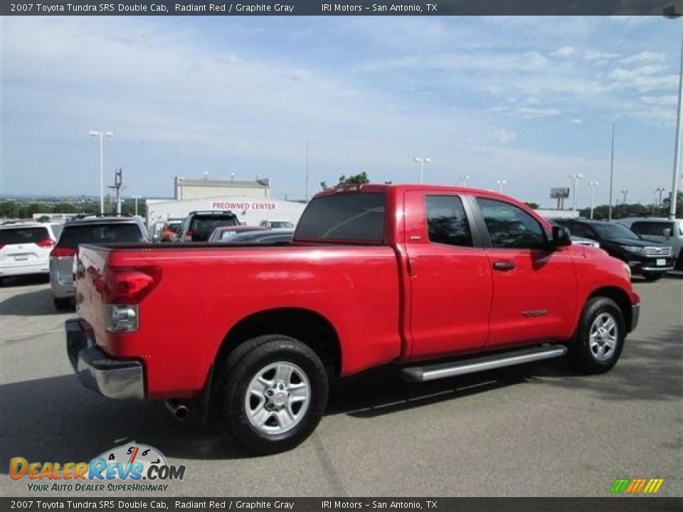 2007 Toyota Tundra SR5 Double Cab Radiant Red / Graphite Gray Photo #7