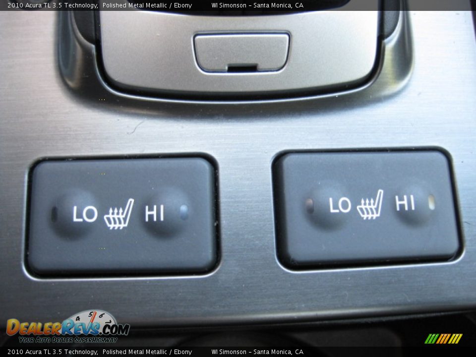 2010 Acura TL 3.5 Technology Polished Metal Metallic / Ebony Photo #12