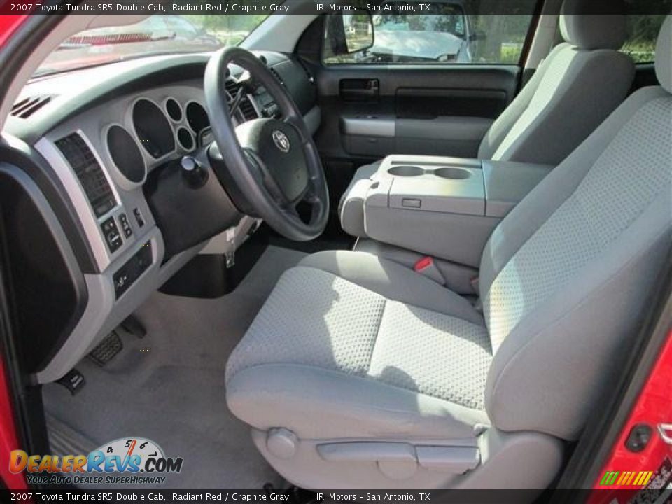 2007 Toyota Tundra SR5 Double Cab Radiant Red / Graphite Gray Photo #10