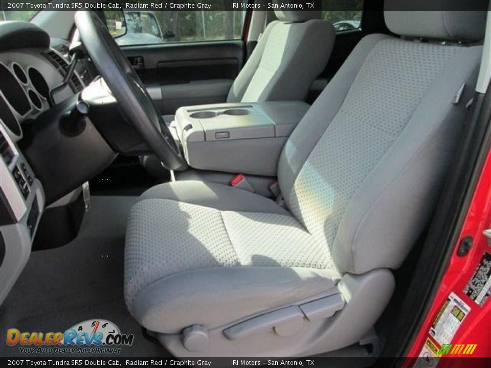 2007 Toyota Tundra SR5 Double Cab Radiant Red / Graphite Gray Photo #11