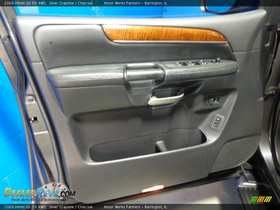 2009 Infiniti QX 56 4WD Silver Graphite / Charcoal Photo #7