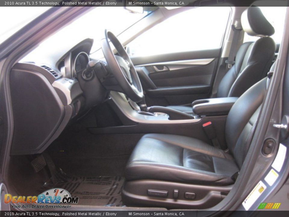2010 Acura TL 3.5 Technology Polished Metal Metallic / Ebony Photo #17