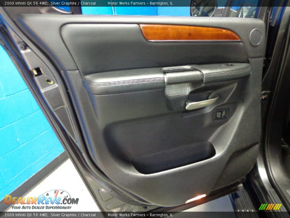 2009 Infiniti QX 56 4WD Silver Graphite / Charcoal Photo #8