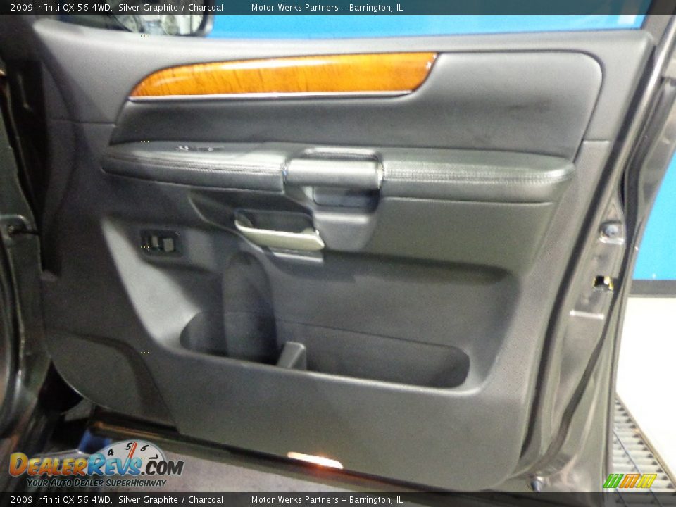 2009 Infiniti QX 56 4WD Silver Graphite / Charcoal Photo #9