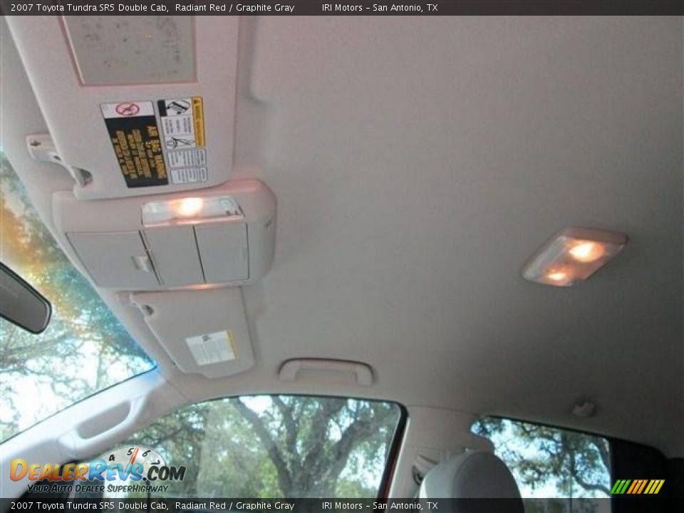 2007 Toyota Tundra SR5 Double Cab Radiant Red / Graphite Gray Photo #15