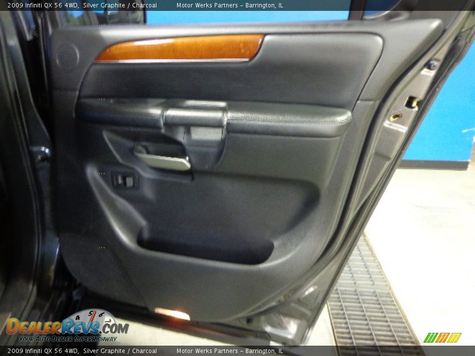2009 Infiniti QX 56 4WD Silver Graphite / Charcoal Photo #10