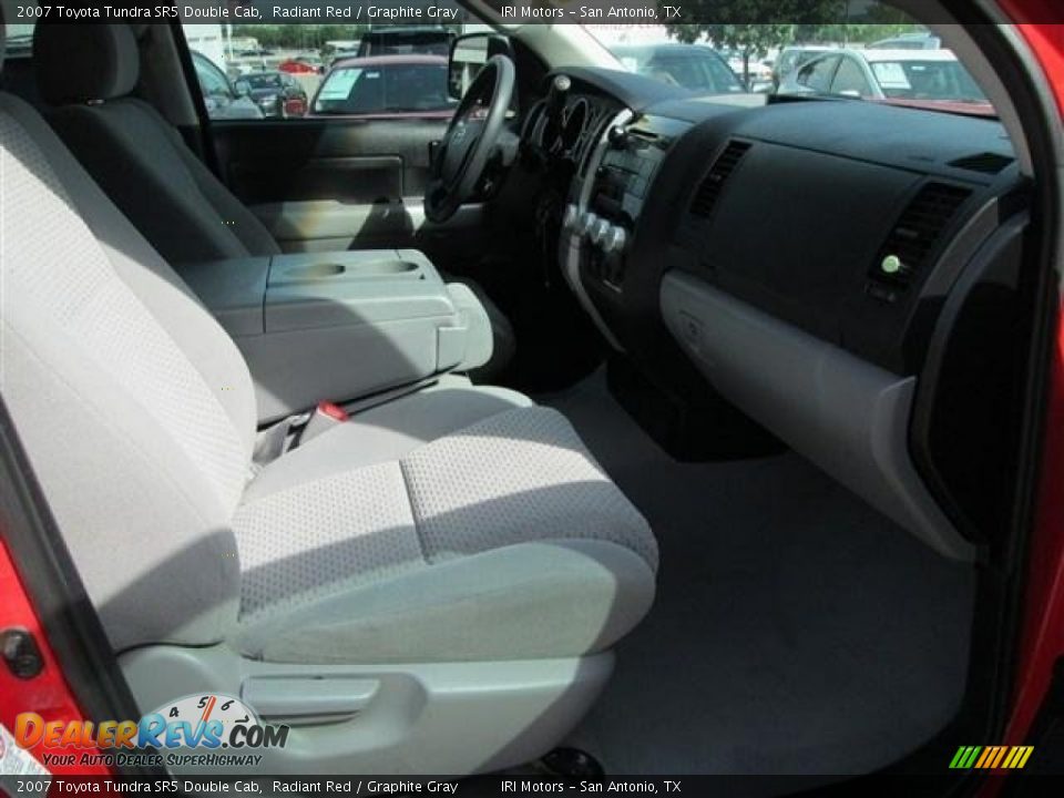 2007 Toyota Tundra SR5 Double Cab Radiant Red / Graphite Gray Photo #16