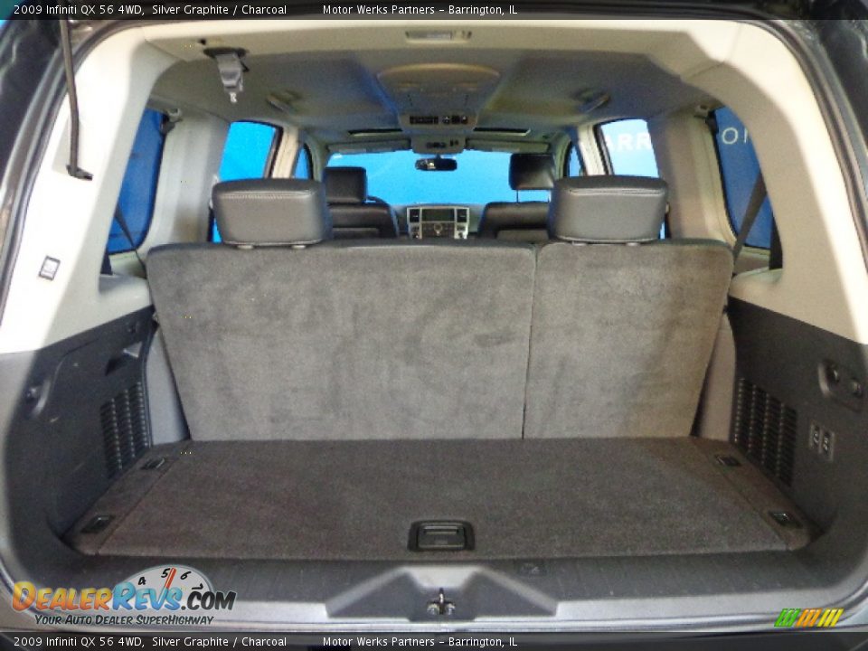 2009 Infiniti QX 56 4WD Silver Graphite / Charcoal Photo #11