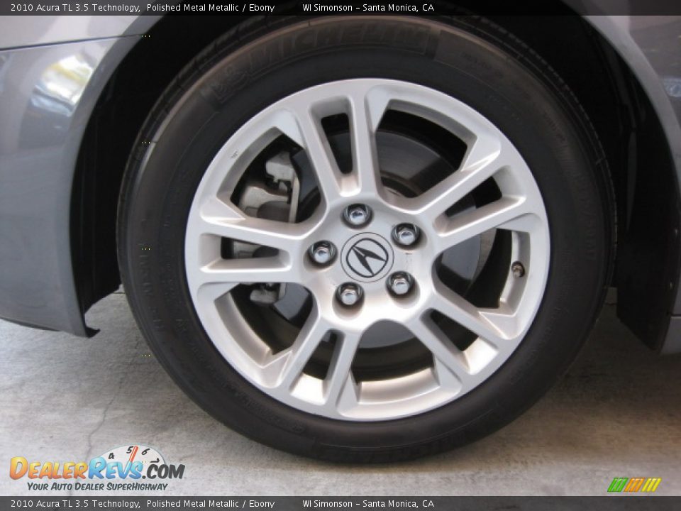 2010 Acura TL 3.5 Technology Polished Metal Metallic / Ebony Photo #24