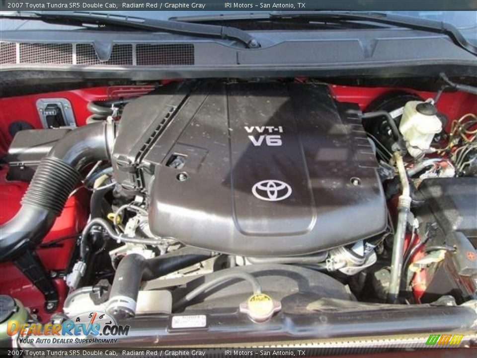 2007 Toyota Tundra SR5 Double Cab Radiant Red / Graphite Gray Photo #21