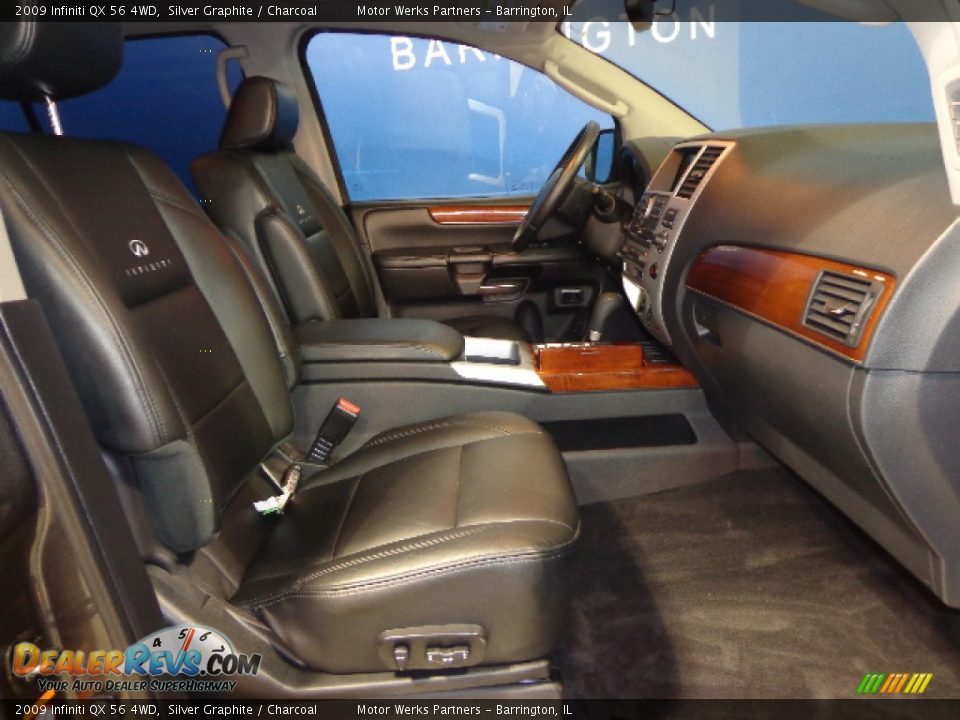 2009 Infiniti QX 56 4WD Silver Graphite / Charcoal Photo #19