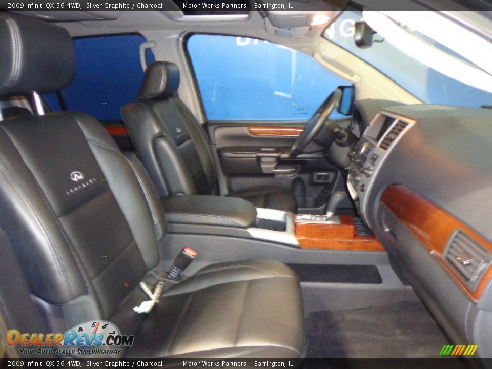 2009 Infiniti QX 56 4WD Silver Graphite / Charcoal Photo #20