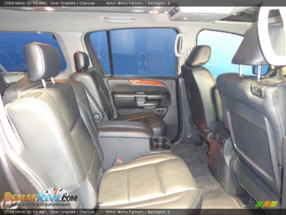 2009 Infiniti QX 56 4WD Silver Graphite / Charcoal Photo #21