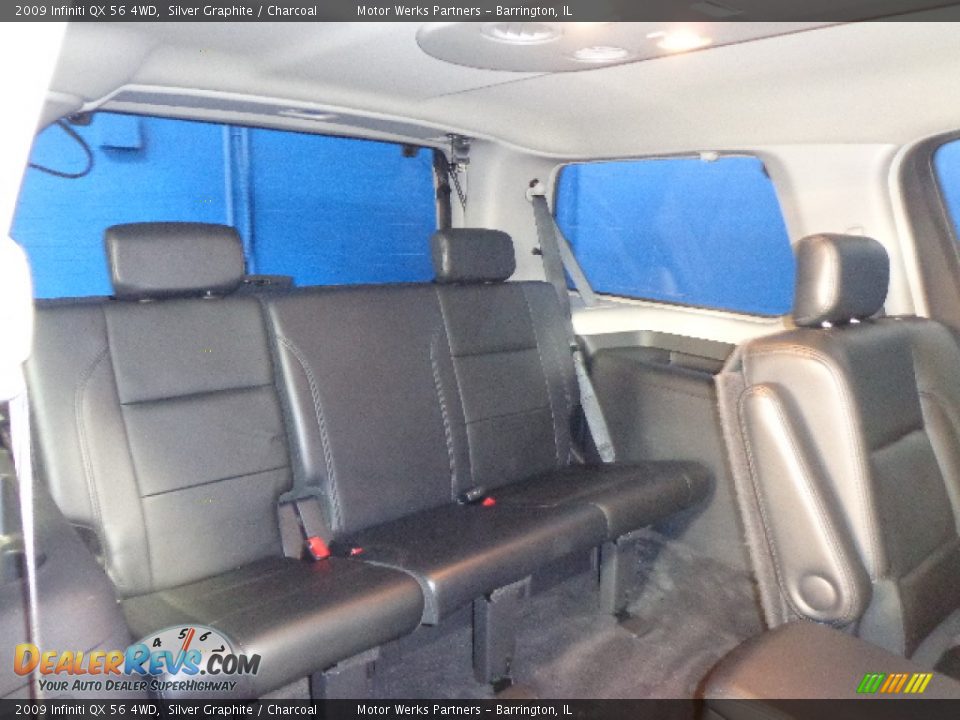 2009 Infiniti QX 56 4WD Silver Graphite / Charcoal Photo #22