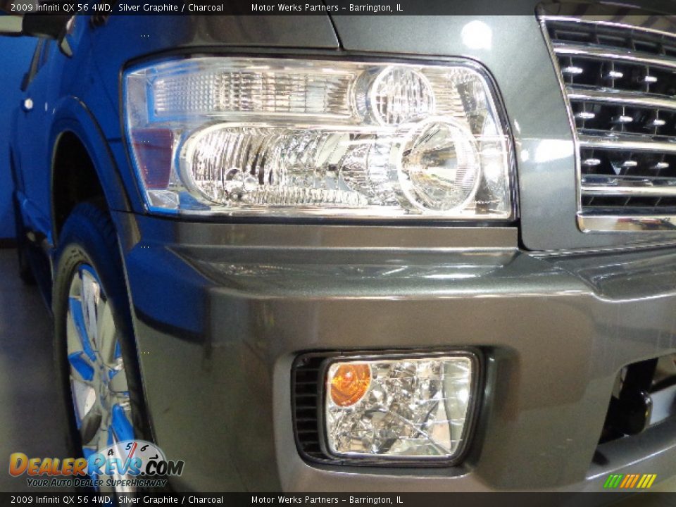 2009 Infiniti QX 56 4WD Silver Graphite / Charcoal Photo #23