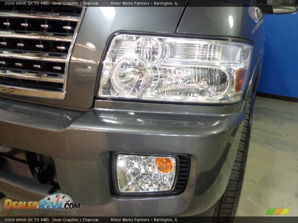2009 Infiniti QX 56 4WD Silver Graphite / Charcoal Photo #24