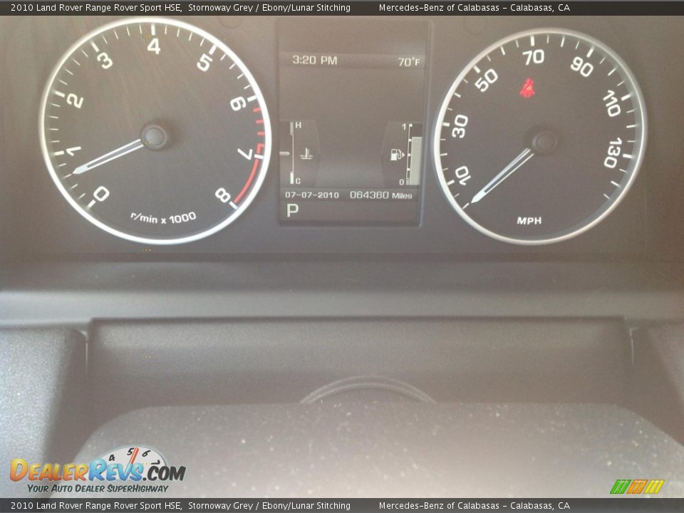 2010 Land Rover Range Rover Sport HSE Stornoway Grey / Ebony/Lunar Stitching Photo #8