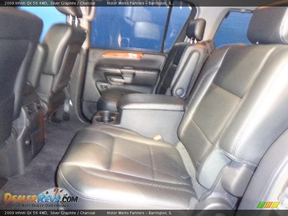 2009 Infiniti QX 56 4WD Silver Graphite / Charcoal Photo #32