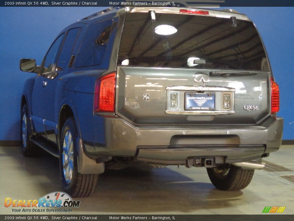 2009 Infiniti QX 56 4WD Silver Graphite / Charcoal Photo #34