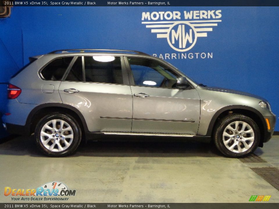 2011 BMW X5 xDrive 35i Space Gray Metallic / Black Photo #15