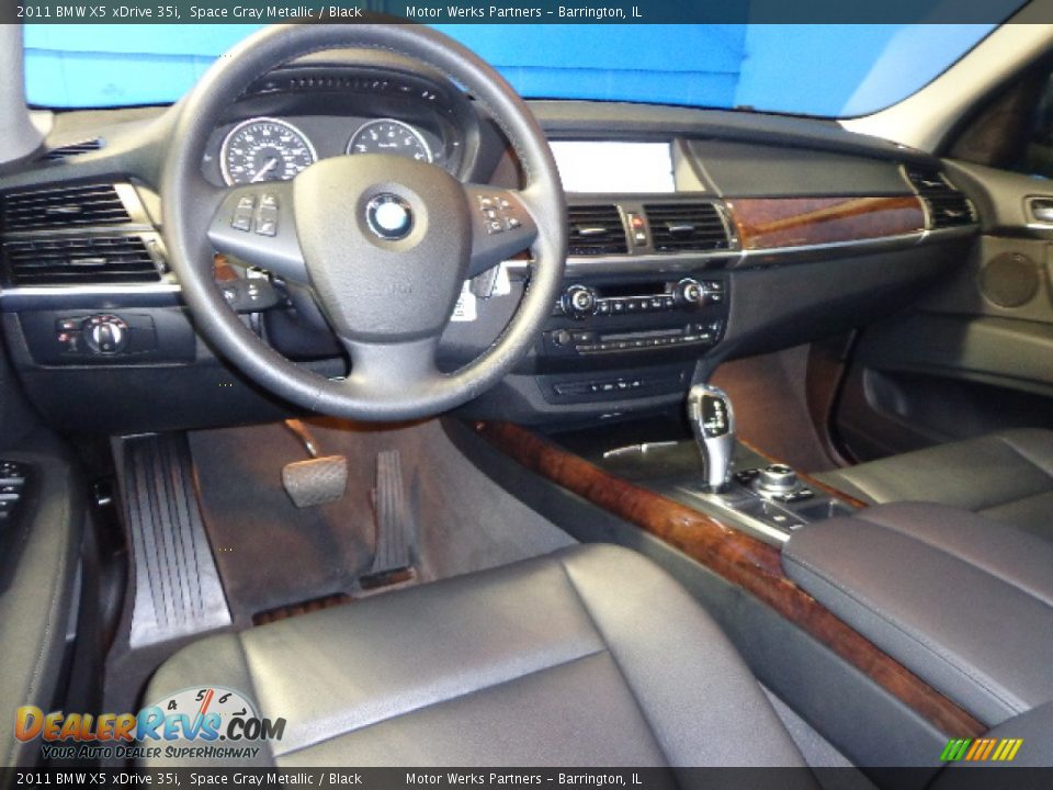 2011 BMW X5 xDrive 35i Space Gray Metallic / Black Photo #32